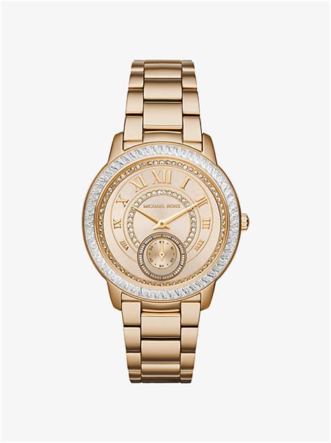 michael kors madelyn pave gold watch